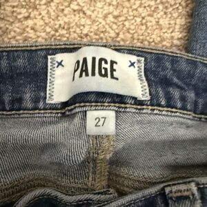 Paige skinny jeans size 27